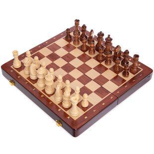 Шахматы настольная игра деревянные ZOOCEN X3008 размер 30x30 см