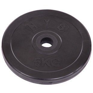 Блины диски обрезиненные SHUANG CAI SPORTS TA-1443-5S 30мм 5кг черный