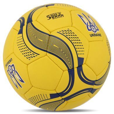 М'яч футбольний BALLONSTAR UKRAINE FB-9534 №5 PU, Белый-синий