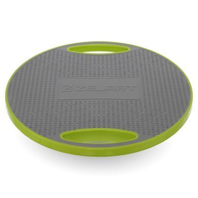 Диск балансувальний балансборд BALANCE BOARD Zelart FI-9664 42х9см салатовий-сірий