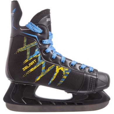 Коньки хоккейные черные мужские PVC Z-0886 размер 42