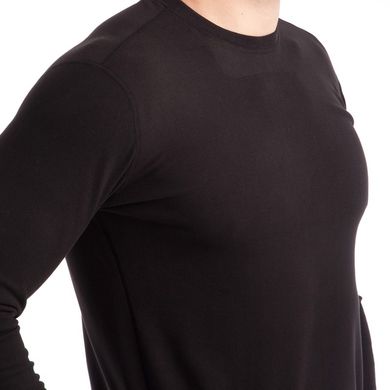 Термобелье мужское футболка с длинным рукавом (лонгслив) черная 1925