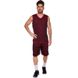Баскетбольная форма мужская двусторонняя однослойная Lingo Ease красная LD-8801, 160-165 см