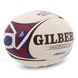 М'яч для регбі дитячий MINI GILBERT R-6584-7 розмір 1 білий-чорний-червоний
