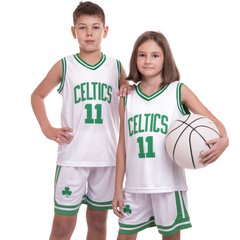 Форма баскетбольная детская NBA клуб Boston Celtics 11 BA-0967 размер S цвет белый-зеленый