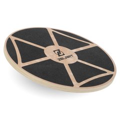 Диск балансировочный балансборд деревянный WOOD BALANCE BOARD Zelart FI-9665 39x7,5см черный