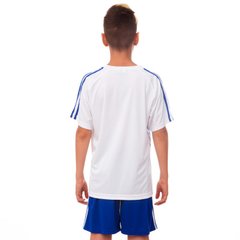 Футбольная форма подростковая Glow сине-белая CO-703B, рост 120
