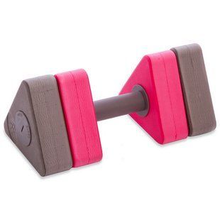 Гантель для аквафітнесу та аквааеробіки аква-гантель Aqua Dumbbell MadWave Triangle Bar Float M082601 колір сірий