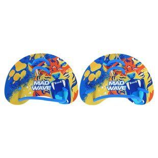 Лопатки на пальцы для плавания MadWave FINGER FUN M074303 цвет синий