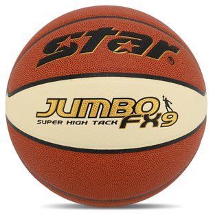 Мяч баскетбольный STARJUMBO FX9 BB426-25 цвет оранжевый-белый
