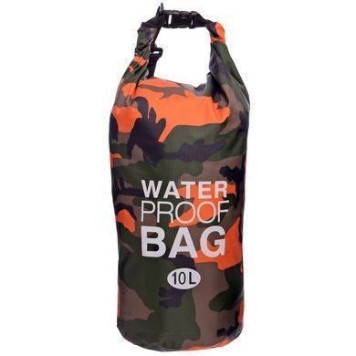 Водонепроникний гермомішок Zelart Waterproof Bag TY-6878-10 колір камуфляж помаранчевий
