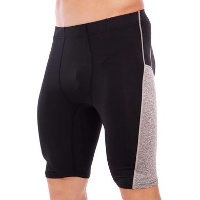 Компрессионные шорты мужские черно-серые LD-1504, L