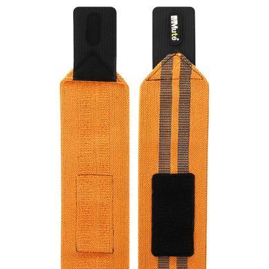 Бинты кистевые для жима STRENGTH WRIST WRAPS MUTE MT-9188-3 цвет оранжевый