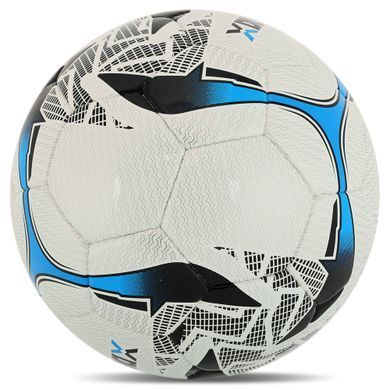 М'яч футбольний професійний SOCCERMAX FB-4210 колір білий-синій