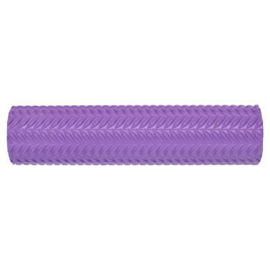Роллер массажный цилиндр (ролик мфр) 45см Grid Line Roller Zelart FI-9387 цвет голубой