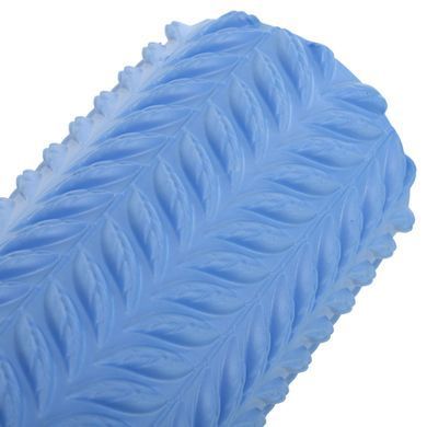 Роллер массажный цилиндр (ролик мфр) 45см Grid Line Roller Zelart FI-9387 цвет голубой