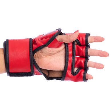Перчатки для единоборств с открытыми пальцами FLEX VENUM ELITE NEO красные VL-5788, L