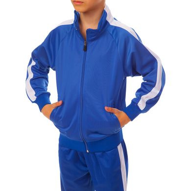 Спортивный костюм для тренировок по футболу LD-581, рост 125-135 Сине-белый