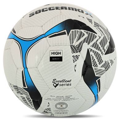 М'яч футбольний професійний SOCCERMAX FB-4210 колір білий-синій