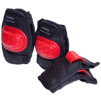 Комплект детской защиты для роликов и скейтов HYPRO красная HP-SP-B104, S (3-7 лет)