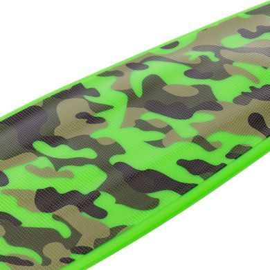 Пенни борд Penny Board круизер пластиковый со светящимися колесами 22" FISH SK-881-12 оливковый