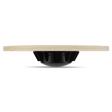 Диск балансировочный балансборд деревянный WOOD BALANCE BOARD Zelart FI-9665 39x7,5см черный