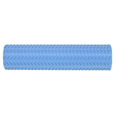Роллер массажный цилиндр (ролик мфр) 45см Grid Line Roller Zelart FI-9387 цвет голубой