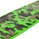 Пенни борд Penny Board круизер пластиковый со светящимися колесами 22" FISH SK-881-12 оливковый