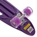 Скейтборд пластиковый круизер светящийся 60x17см HB-31B-4, Фиолетовый