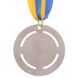 Медаль спортивная с лентой (1шт) d=65 мм C-6401, 2 место (серебро)