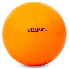 Мяч для художественной гимнастики Zelart 20см 430гр RG200, Оранжевый