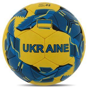 М'яч футбольний BALLONSTAR UKRAINE FB-7987 колір жовтий-синій