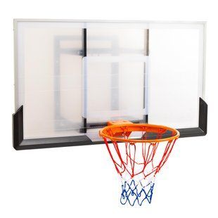 Щит баскетбольный с кольцом и сеткой Zelart S030 размер 136x80см кольцо &oslash;45см
