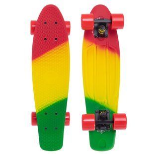Пенни борд Penny Board круизер пластиковый RUBBER SOFT 22" FISH SK-412-7 цвета в ассортименте