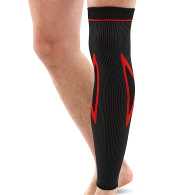 Бандаж эластичный удлинённый компрессионный на голень и колено Knee compression sleeve SIBOTE ST-7218 1шт