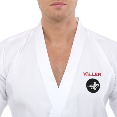 Кимоно для карате куртка штаны и пояс KILLER CO-7973 размер 0 (рост 130)