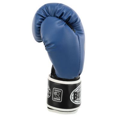 Перчатки боксерские на липучке искусственная кожа BOXER Элит 2022 размер 14 унции цвет черный
