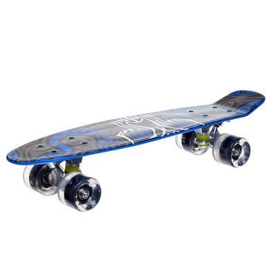 Пенні борд Penny Board круїзер пластиковий з колесами які світяться FISH SK-881-10 синій