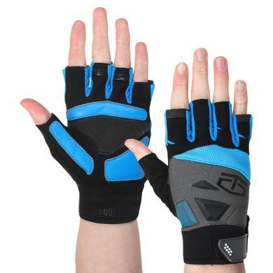 Перчатки спортивные TAPOUT SB168510 размер XL цвет черный-синий