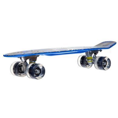 Пенні борд Penny Board круїзер пластиковий з колесами які світяться FISH SK-881-10 синій