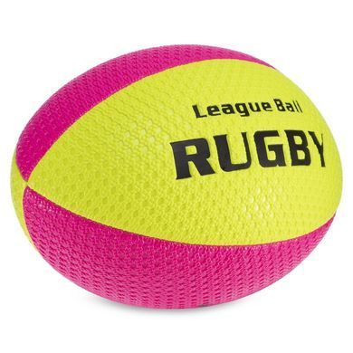 Мяч для регби RUGBY Liga ball Zelart RG-0391 цвет белый-синий