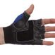 Атлетичні рукавички SPORT WorkOut чорно-сині BC-1018, L