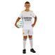 Форма футбольна дитяча із символікою футбольного клубу REAL MADRID домашня 2024 Zelart CO-7188 розмір XS-22, зріст 116 колір білий