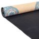 Коврик для йоги замшевый каучуковый двухслойный 3мм Record FI-5662-15, Бирюзовый