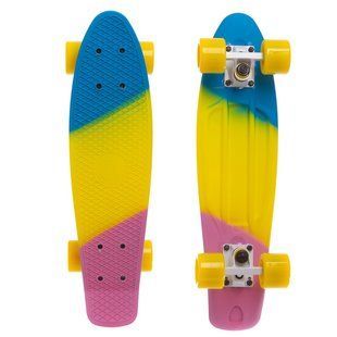 Пенні борд Penny Board круїзер пластиковий RUBBER SOFT 22" FISH SK-412-8 кольори в асортименті