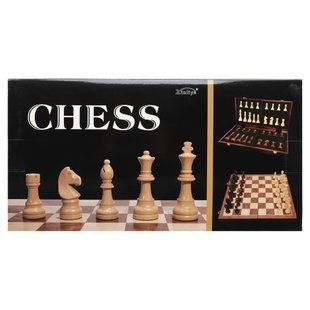 Шахматы настольная игра деревянные Xinliye W5207 размер 42x42х3 см