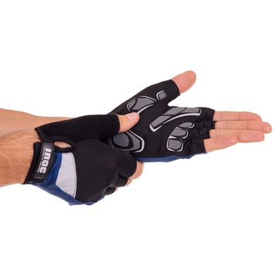 Атлетические перчатки MARATON черно-синие 53924, M