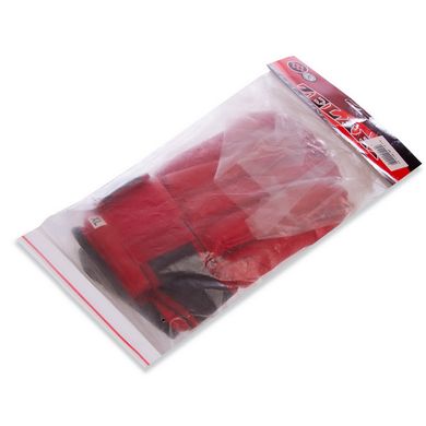 Снарядные перчатки шингарты кожаные с манжетом на липучке ZELART красные ZB-4011