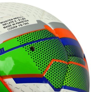 М'яч футбольний SOCCERMAX FIFA FB-7995 колір білий-синій