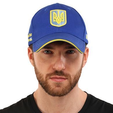 Кепка бейсболка Zelart Украина CO-1929 56-58 синий-желтый